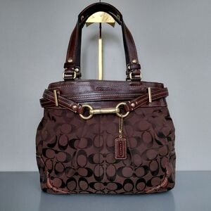 Coach Brown Signature Shoulder Bag